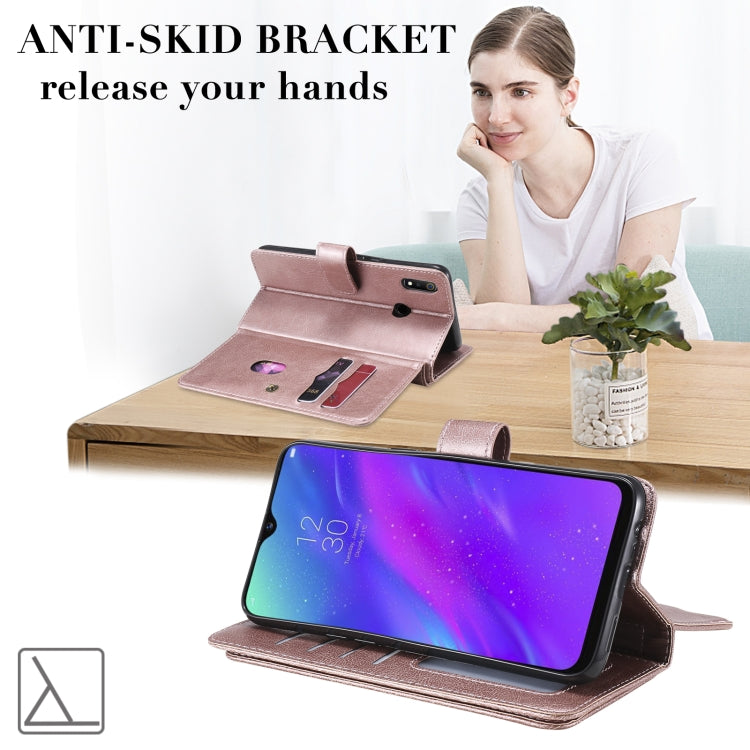 For OPPO Realme 3 / 3i Multifunctional Magnetic Copper Buckle Horizontal Flip Solid Color Leather Case with 10 Card Slots & Wallet & Holder & Photo Frame