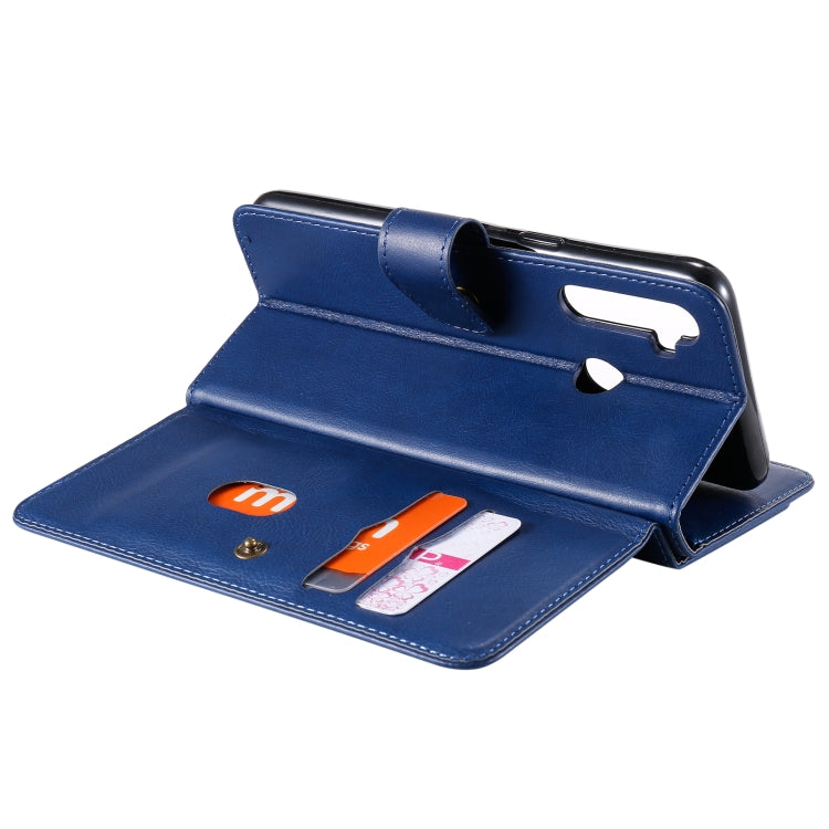 For OPPO Realme 5 Multifunctional Magnetic Copper Buckle Horizontal Flip Solid Color Leather Case with 10 Card Slots & Wallet & Holder & Photo Frame