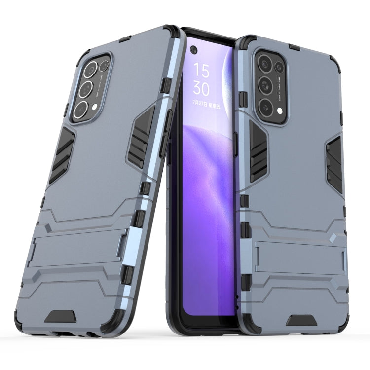 For OPPO Reno5 PC + TPU Shockproof Protective Case with Holder