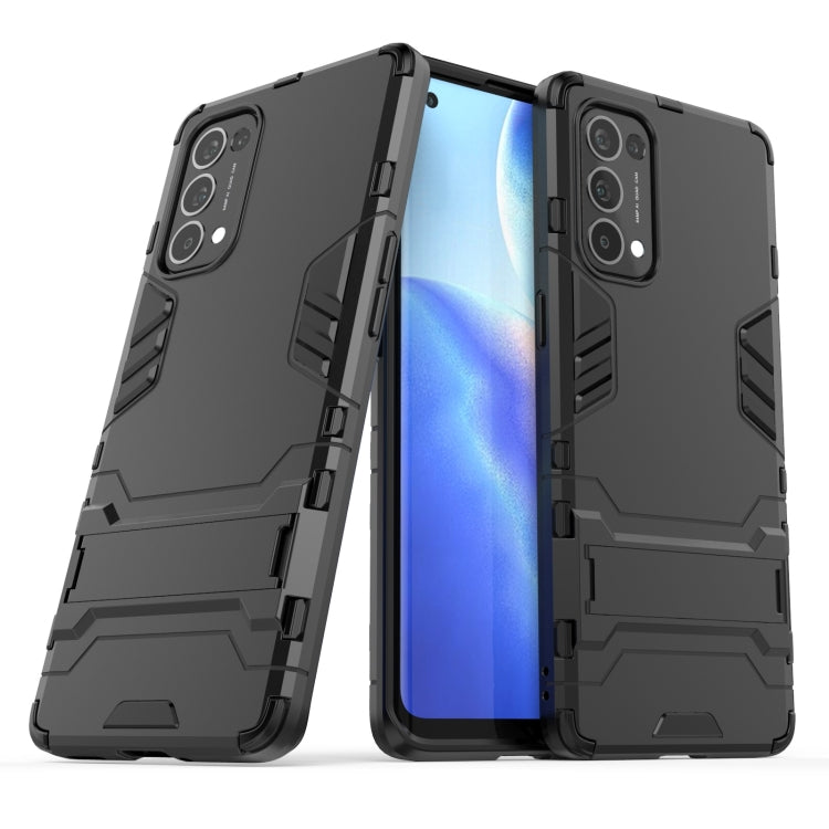 For OPPO Reno5 Pro PC + TPU Shockproof Protective Case with Holder