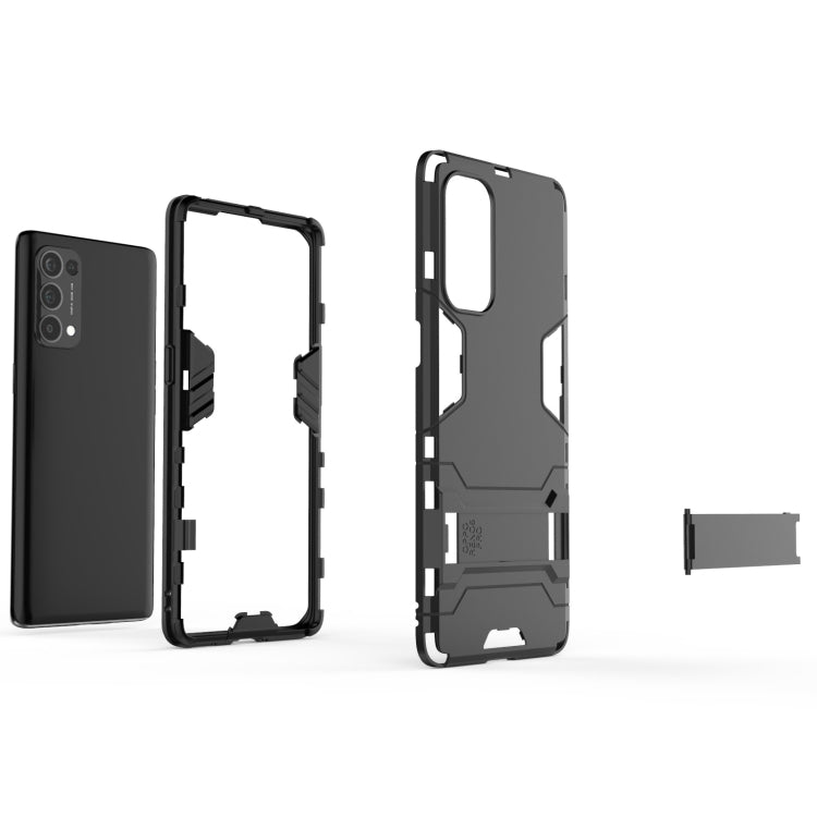 For OPPO Reno5 Pro PC + TPU Shockproof Protective Case with Holder