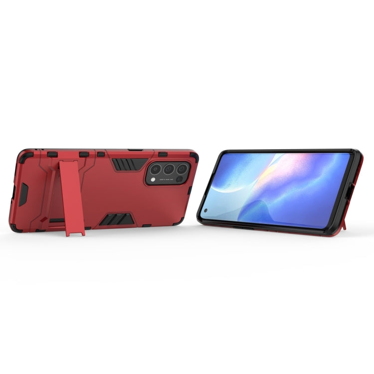 For OPPO Reno5 Pro PC + TPU Shockproof Protective Case with Holder