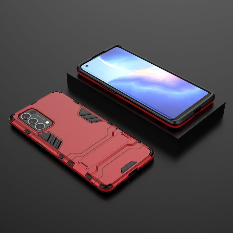 For OPPO Reno5 Pro PC + TPU Shockproof Protective Case with Holder