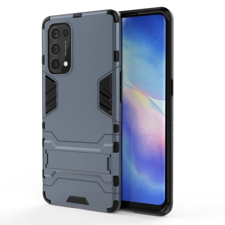 For OPPO Reno5 Pro PC + TPU Shockproof Protective Case with Holder