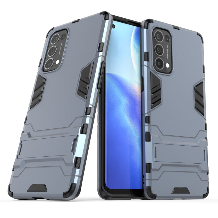 For OPPO Reno5 Pro PC + TPU Shockproof Protective Case with Holder