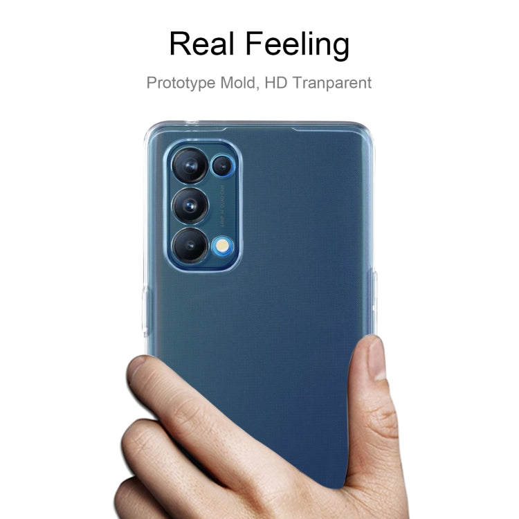 For OPPO Reno5 0.75mm Ultra-thin Transparent TPU Soft Protective Case