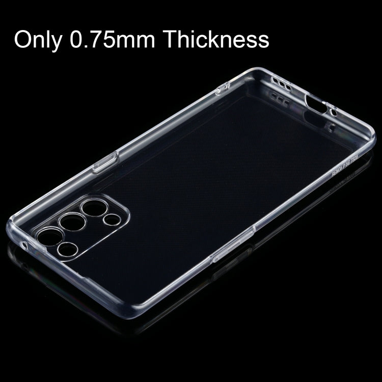 For OPPO Reno5 0.75mm Ultra-thin Transparent TPU Soft Protective Case
