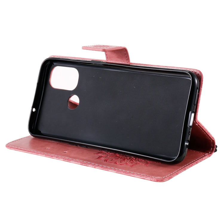 For OnePlus Nord N100 Sun Embossing Pattern Horizontal Flip Leather Case with Card Slot & Holder & Wallet & Lanyard