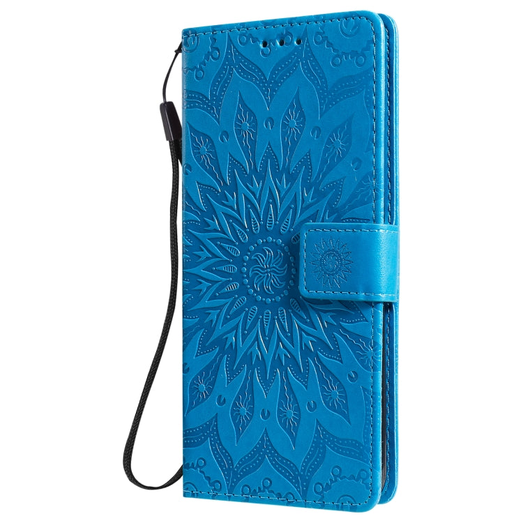 For OnePlus Nord N100 Sun Embossing Pattern Horizontal Flip Leather Case with Card Slot & Holder & Wallet & Lanyard