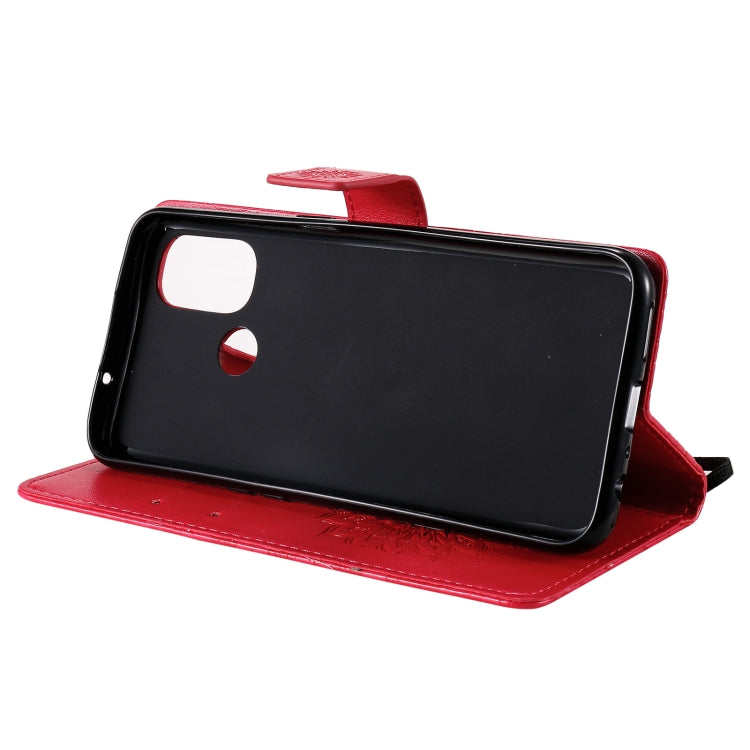 For OnePlus Nord N100 Sun Embossing Pattern Horizontal Flip Leather Case with Card Slot & Holder & Wallet & Lanyard