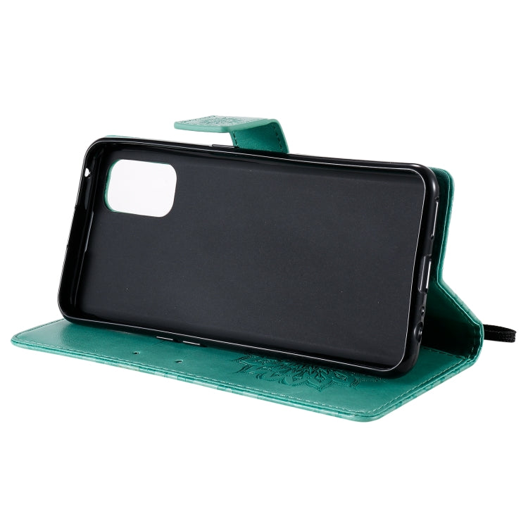 For OPPO Realme 7 Pro Sun Embossing Pattern Horizontal Flip Leather Case with Card Slot & Holder & Wallet & Lanyard