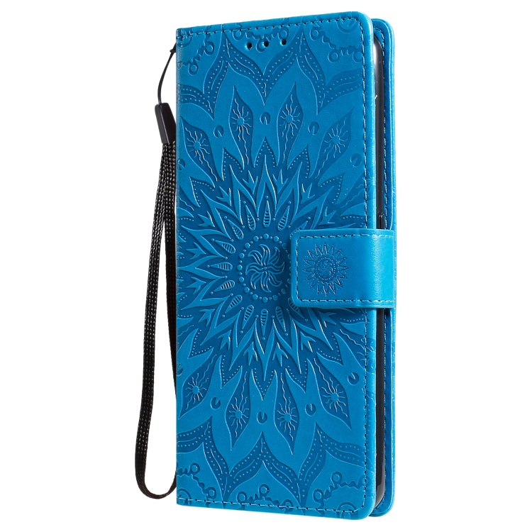 For OPPO Realme 7 Pro Sun Embossing Pattern Horizontal Flip Leather Case with Card Slot & Holder & Wallet & Lanyard