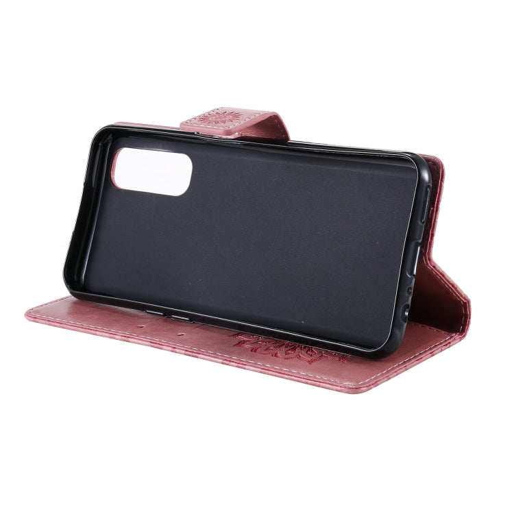 For OPPO Realme 7 Sun Embossing Pattern Horizontal Flip Leather Case with Card Slot & Holder & Wallet & Lanyard