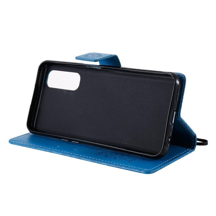 For OPPO Realme 7 Sun Embossing Pattern Horizontal Flip Leather Case with Card Slot & Holder & Wallet & Lanyard