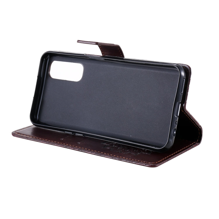 For OPPO Realme 7 Sun Embossing Pattern Horizontal Flip Leather Case with Card Slot & Holder & Wallet & Lanyard