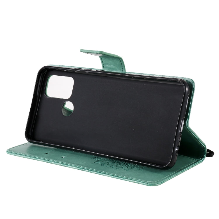 For OPPO Realme 7i / C17 Sun Embossing Pattern Horizontal Flip Leather Case with Card Slot & Holder & Wallet & Lanyard