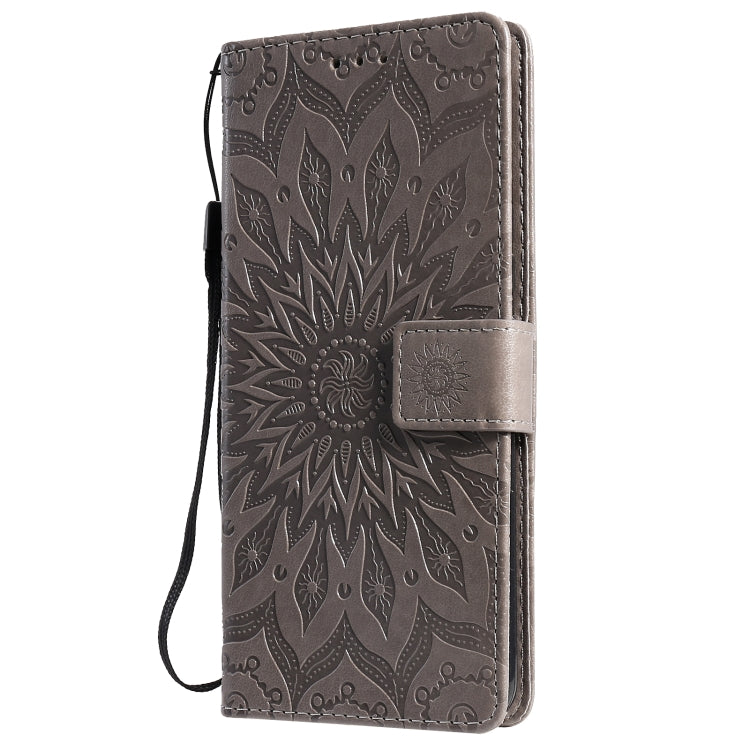 For OPPO Realme 7i / C17 Sun Embossing Pattern Horizontal Flip Leather Case with Card Slot & Holder & Wallet & Lanyard