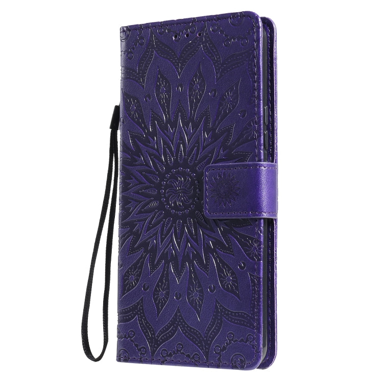 For OPPO Realme 7i / C17 Sun Embossing Pattern Horizontal Flip Leather Case with Card Slot & Holder & Wallet & Lanyard