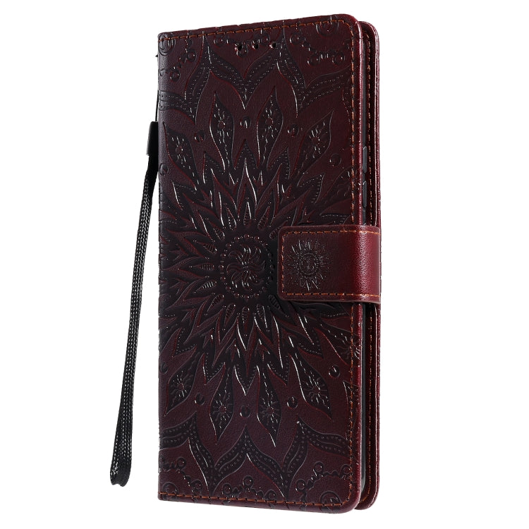 For OPPO Realme 7i / C17 Sun Embossing Pattern Horizontal Flip Leather Case with Card Slot & Holder & Wallet & Lanyard