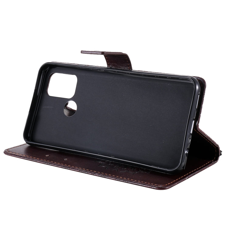 For OPPO Realme 7i / C17 Sun Embossing Pattern Horizontal Flip Leather Case with Card Slot & Holder & Wallet & Lanyard