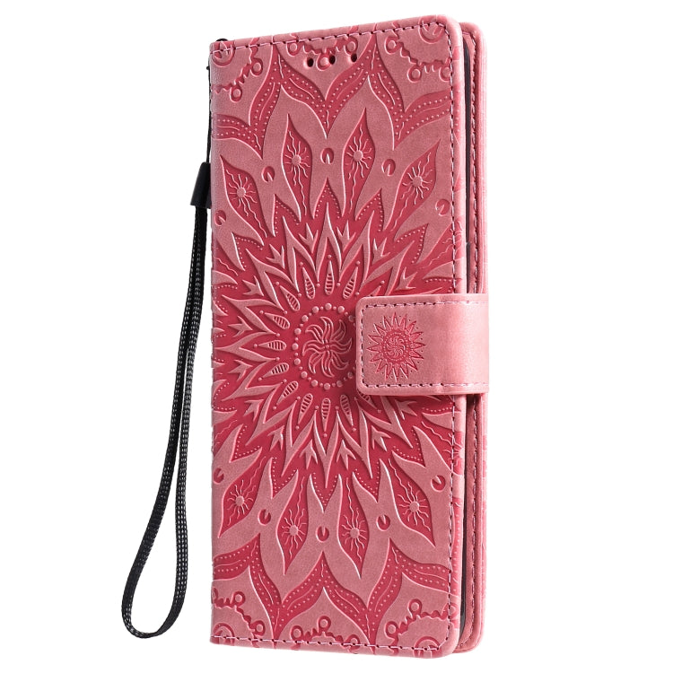 For OPPO Reno4 Pro 4G Sun Embossing Pattern Horizontal Flip Leather Case with Card Slot & Holder & Wallet & Lanyard