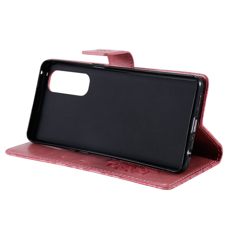 For OPPO Reno4 Pro 4G Sun Embossing Pattern Horizontal Flip Leather Case with Card Slot & Holder & Wallet & Lanyard