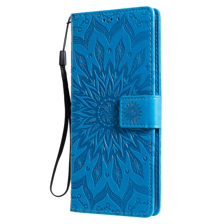 For OPPO Reno4 Pro 4G Sun Embossing Pattern Horizontal Flip Leather Case with Card Slot & Holder & Wallet & Lanyard