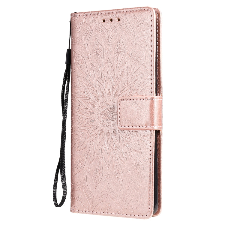 For OPPO Reno4 Pro 4G Sun Embossing Pattern Horizontal Flip Leather Case with Card Slot & Holder & Wallet & Lanyard