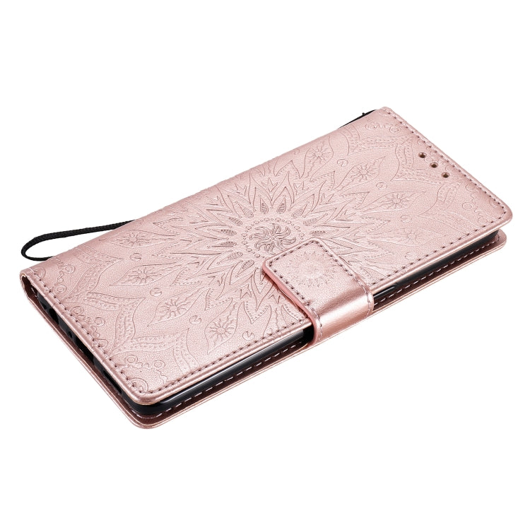 For OPPO Reno4 Pro 4G Sun Embossing Pattern Horizontal Flip Leather Case with Card Slot & Holder & Wallet & Lanyard