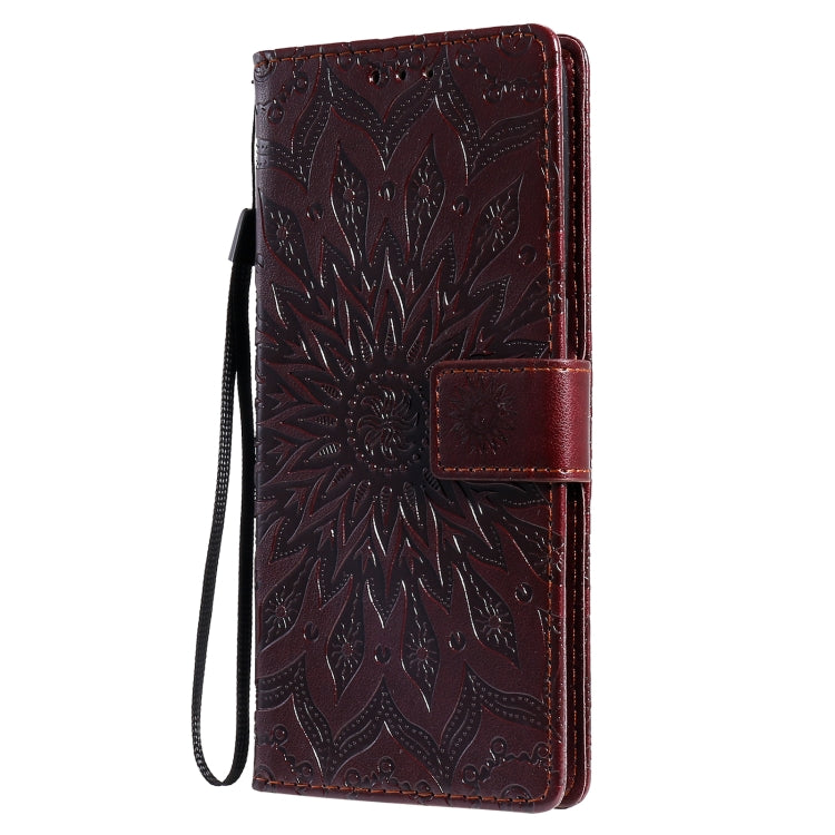 For OPPO Reno4 Pro 4G Sun Embossing Pattern Horizontal Flip Leather Case with Card Slot & Holder & Wallet & Lanyard