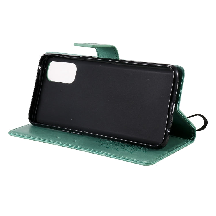 For OPPO Reno4 Sun Embossing Pattern Horizontal Flip Leather Case with Card Slot & Holder & Wallet & Lanyard