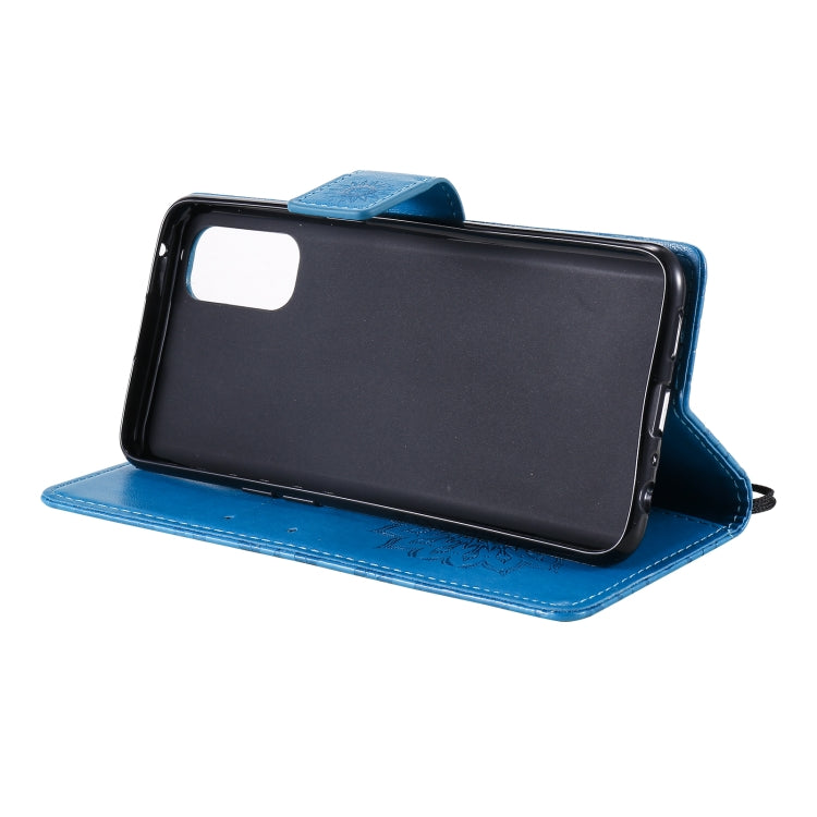 For OPPO Reno4 Sun Embossing Pattern Horizontal Flip Leather Case with Card Slot & Holder & Wallet & Lanyard