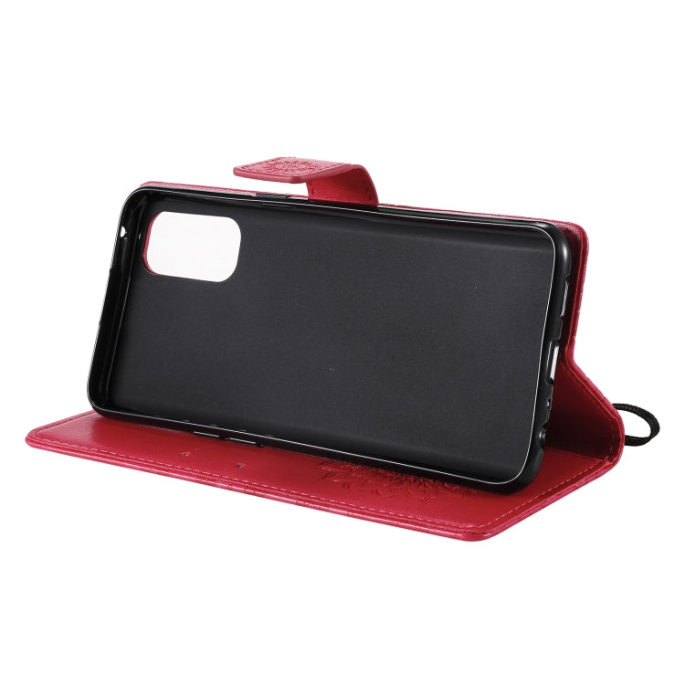 For OPPO Reno4 Sun Embossing Pattern Horizontal Flip Leather Case with Card Slot & Holder & Wallet & Lanyard