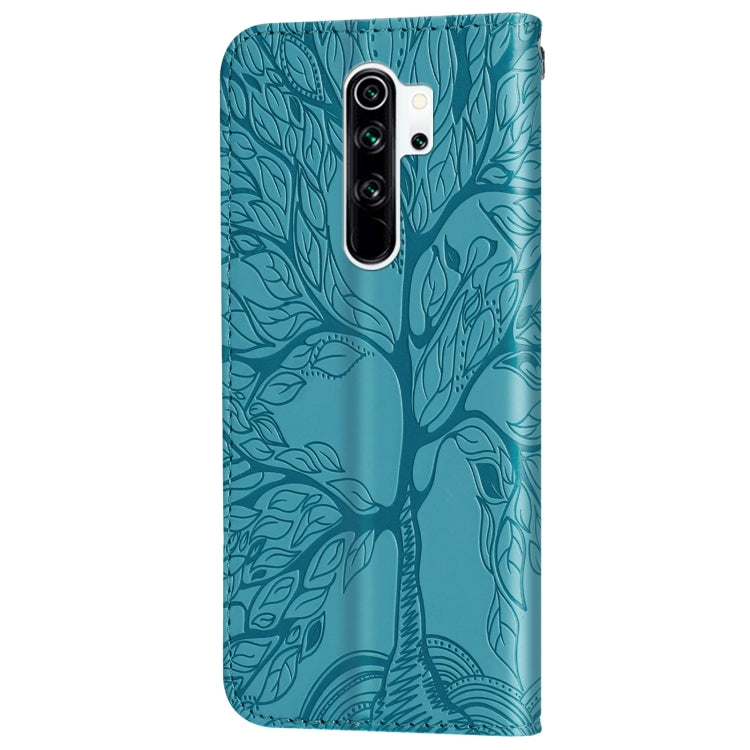 For Xiaomi Redmi 9 Life of Tree Embossing Pattern Horizontal Flip Leather Case with Holder & Card Slot & Wallet & Photo Frame & Lanyard