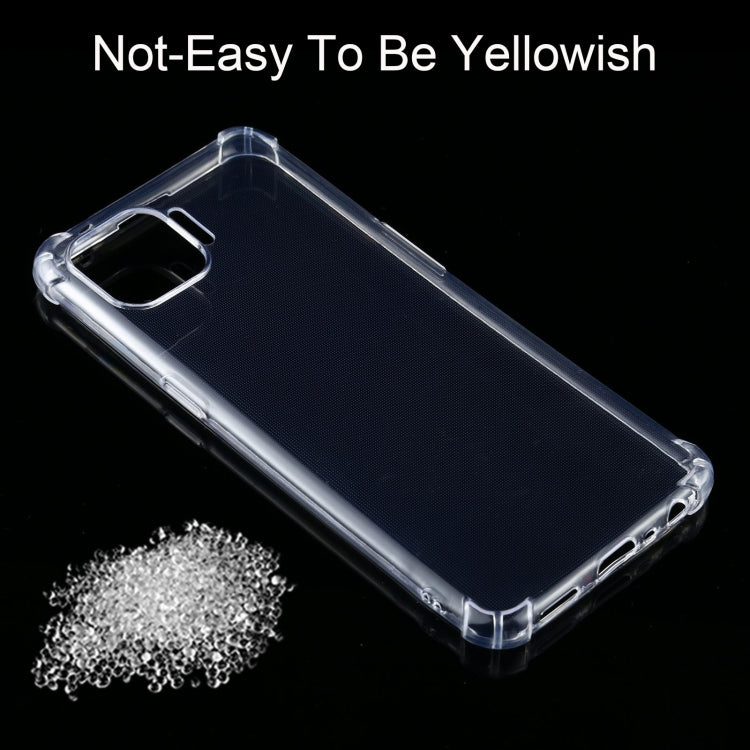 For OPPO F17 Pro / A93 / Reno4 Lite / RenoF Four-Corner Shockproof Ultra-thin TPU Case(Transparent)