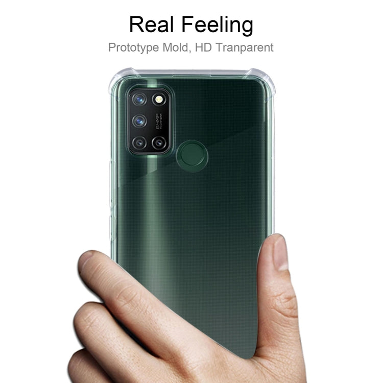 For OPPO Realme 7i Four-Corner Shockproof Ultra-thin TPU Case(Transparent)