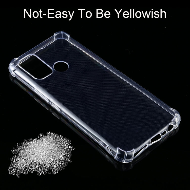 For OPPO Realme 7i Four-Corner Shockproof Ultra-thin TPU Case(Transparent)