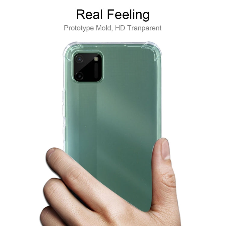 For OPPO Realme C11 Four-Corner Shockproof Ultra-thin TPU Case(Transparent)