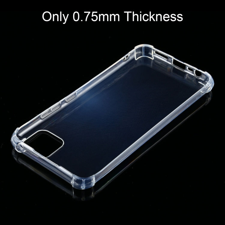 For OPPO Realme C11 Four-Corner Shockproof Ultra-thin TPU Case(Transparent)
