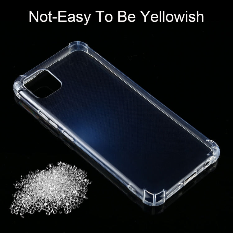 For OPPO Realme C11 Four-Corner Shockproof Ultra-thin TPU Case(Transparent)