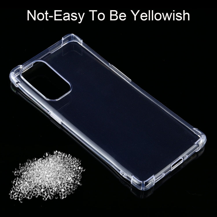 For OPPO Reno5 Pro 5G Four-Corner Shockproof Ultra-thin TPU Case(Transparent)