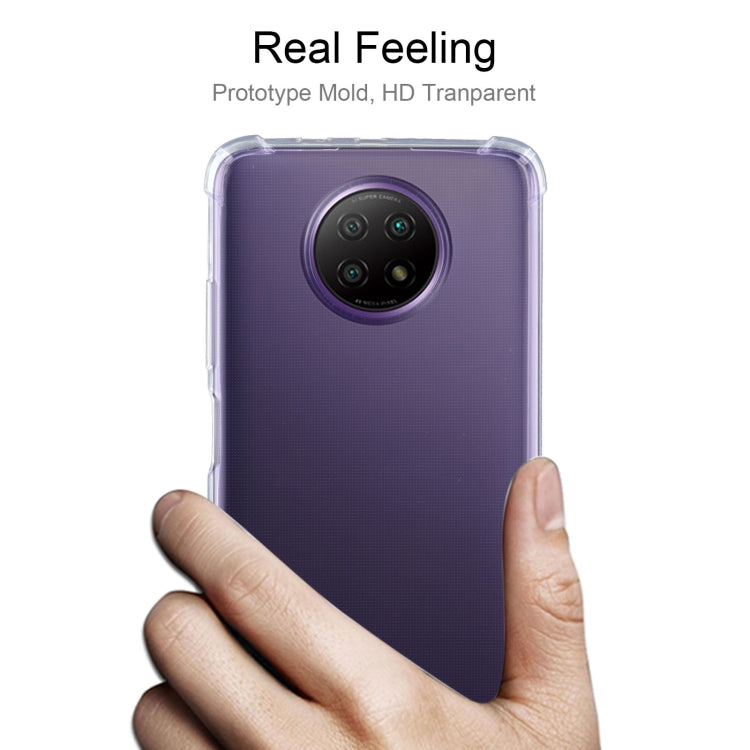For Xiaomi Redmi Note 9 5G Four-Corner Shockproof Ultra-thin TPU Case(Transparent)