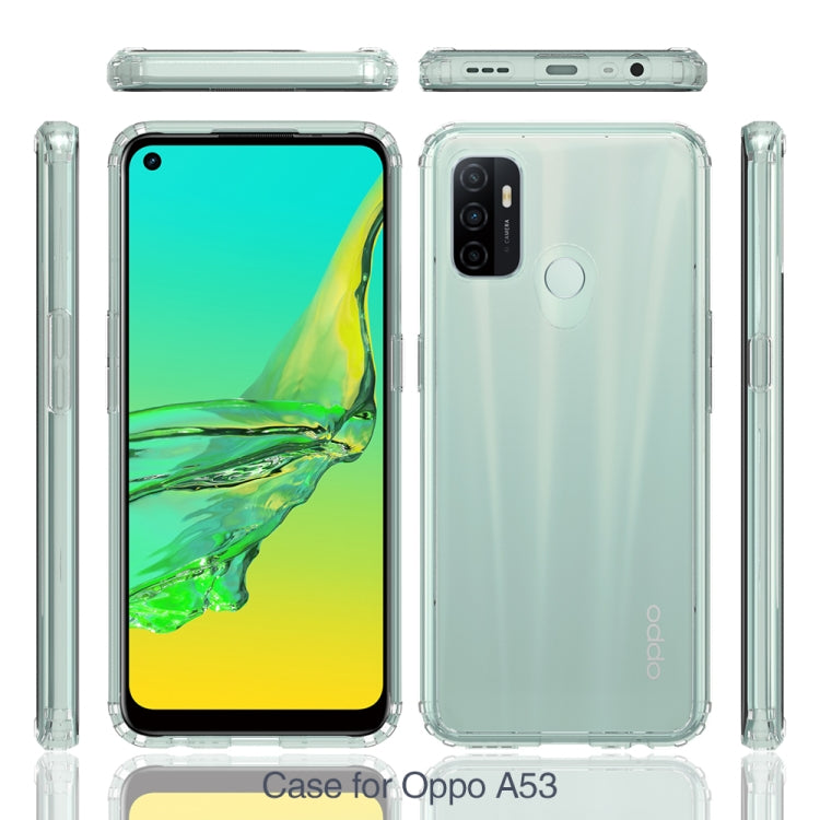 For OPPO A53 Shockproof Scratchproof TPU + Acrylic Protective Case