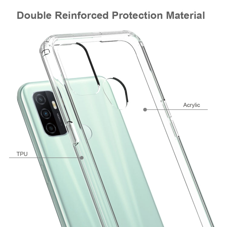 For OPPO A53 Shockproof Scratchproof TPU + Acrylic Protective Case