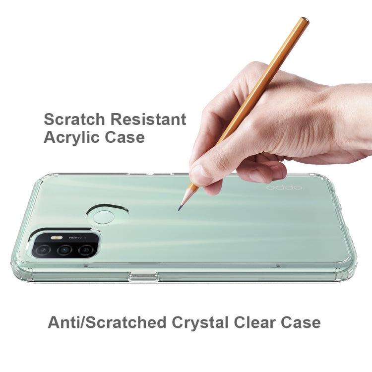 For OPPO A53 Shockproof Scratchproof TPU + Acrylic Protective Case
