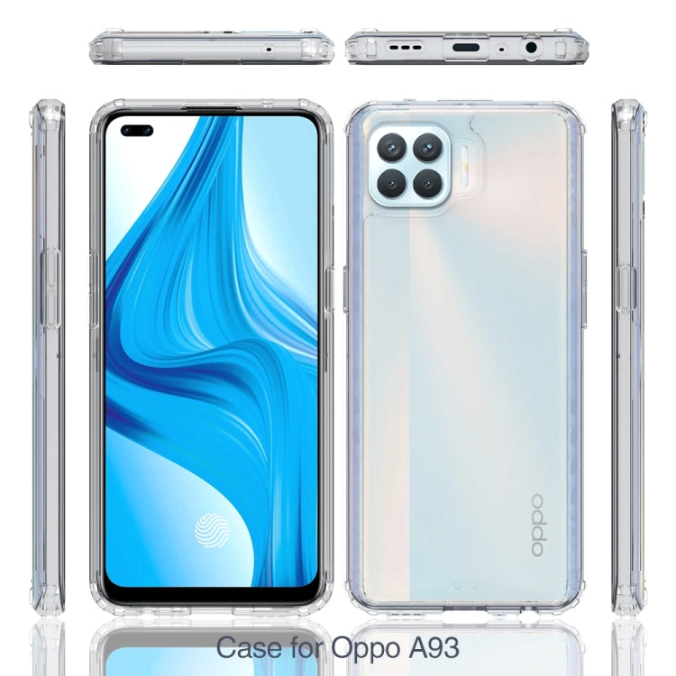 For OPPO A93 Shockproof Scratchproof TPU + Acrylic Protective Case