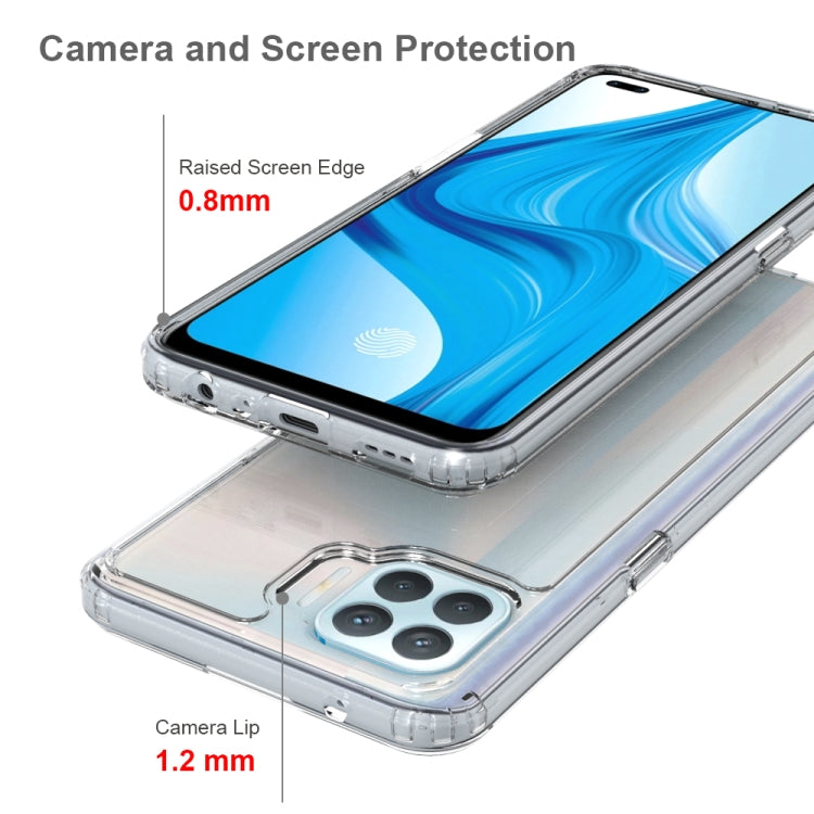For OPPO A93 Shockproof Scratchproof TPU + Acrylic Protective Case