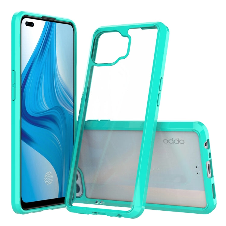 For OPPO A93 Shockproof Scratchproof TPU + Acrylic Protective Case