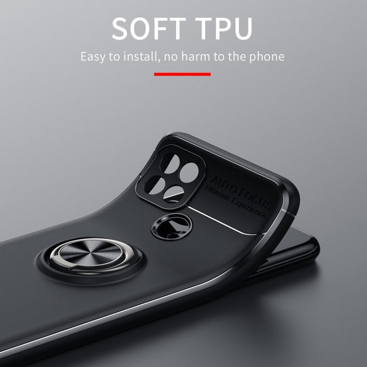 For OPPO A15s Metal Ring Holder 360 Degree Rotating TPU Case