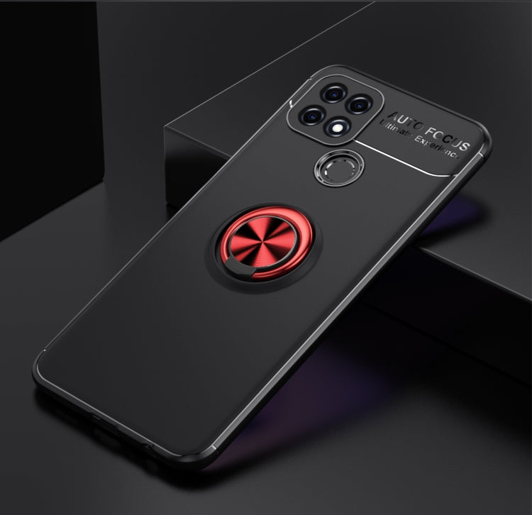 For OPPO A15s Metal Ring Holder 360 Degree Rotating TPU Case